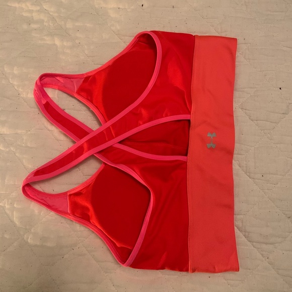 COPY - Under armor medium neon coral sports bra - Picture 1 of 3